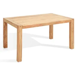 WOLFMÖBEL Esstisch Yoga 140 x 90 cm Holz Braun Sheesham