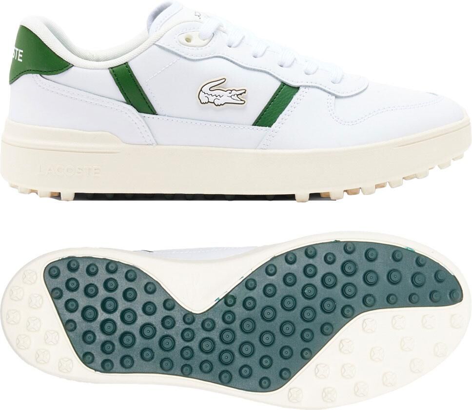 Lacoste  - T-Clip Golf White Green - 8.5 - Chaussures sans crampons