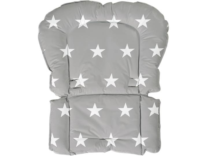 Sitzverkleinerer ROBA Little Stars , grau (grau, weiß), B:50cm H:3cm T:65cm, Kinder-Sitzauflagen, Sitzverkleinerer