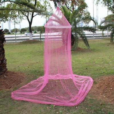 The Handy Homestead Elegant Hanging Dome Mosquito Net For Double Bed pink