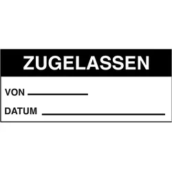 Brady, Etikettenrolle, B-500, BESCHRIFTBARE Etiketten zur Qualitätskontrolle, Vinylgewebe, Schwarz auf weiss, 38 x 1 (38 mm)