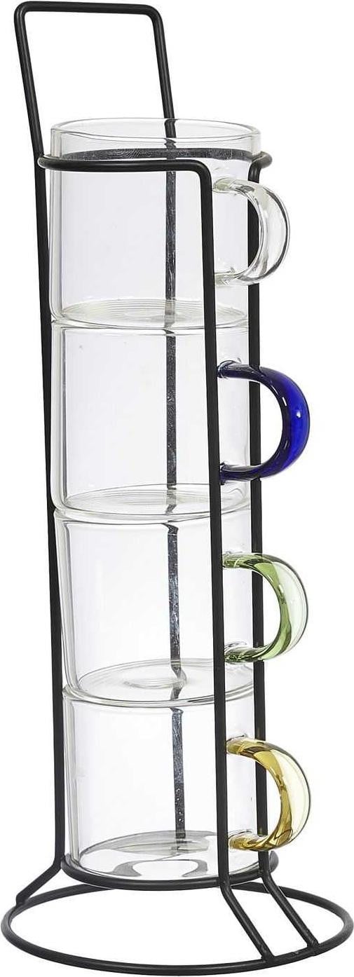 HowHomely espressobekers, set van 4, 100 ml