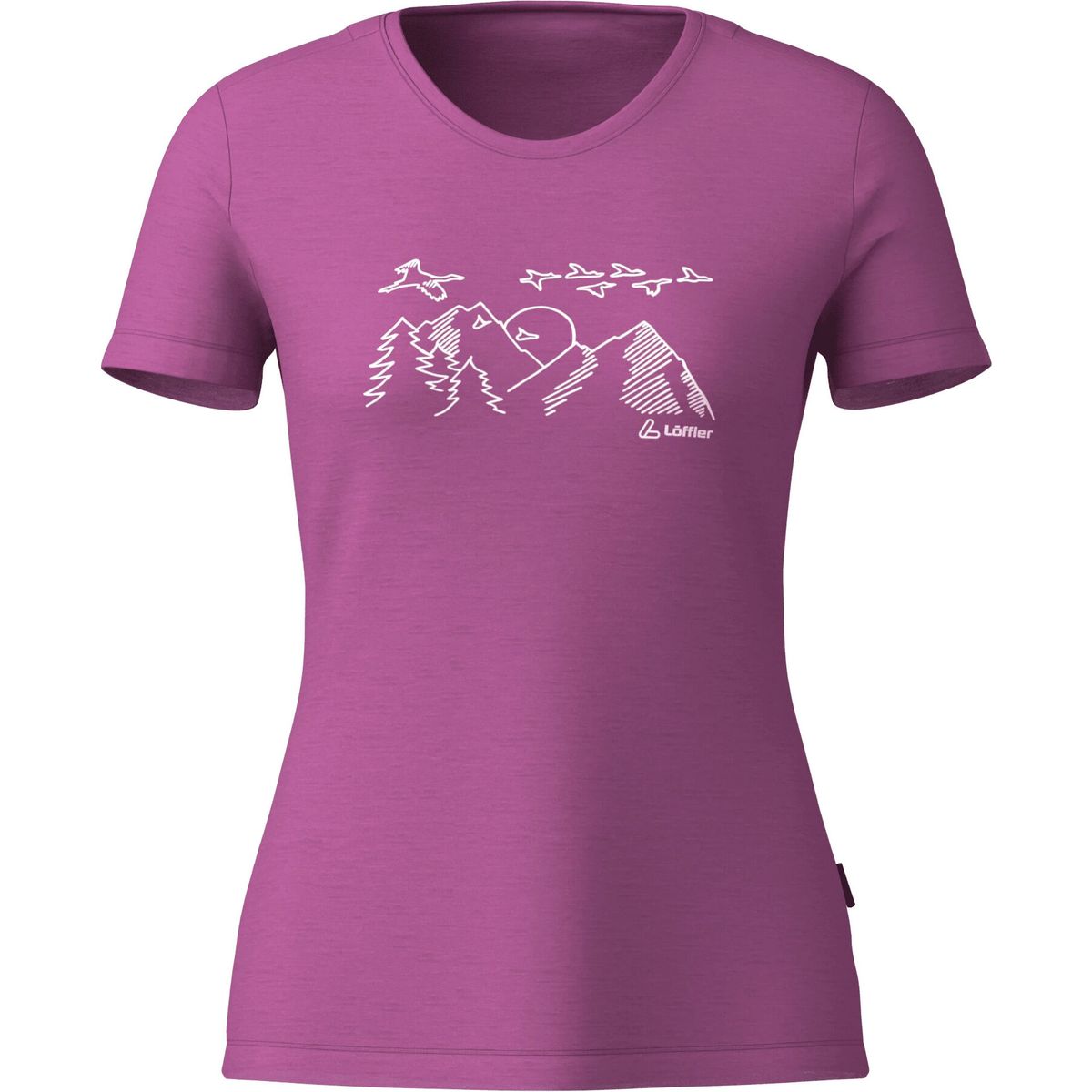 Löffler Women Printshirt Sunset Merino-tencel(tm) rose (574) 34 30559-574-34