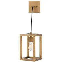 Pendelleuchte Pendellampe Hängelampe Esszimmerlampe Metall bronze L 17,8 cm