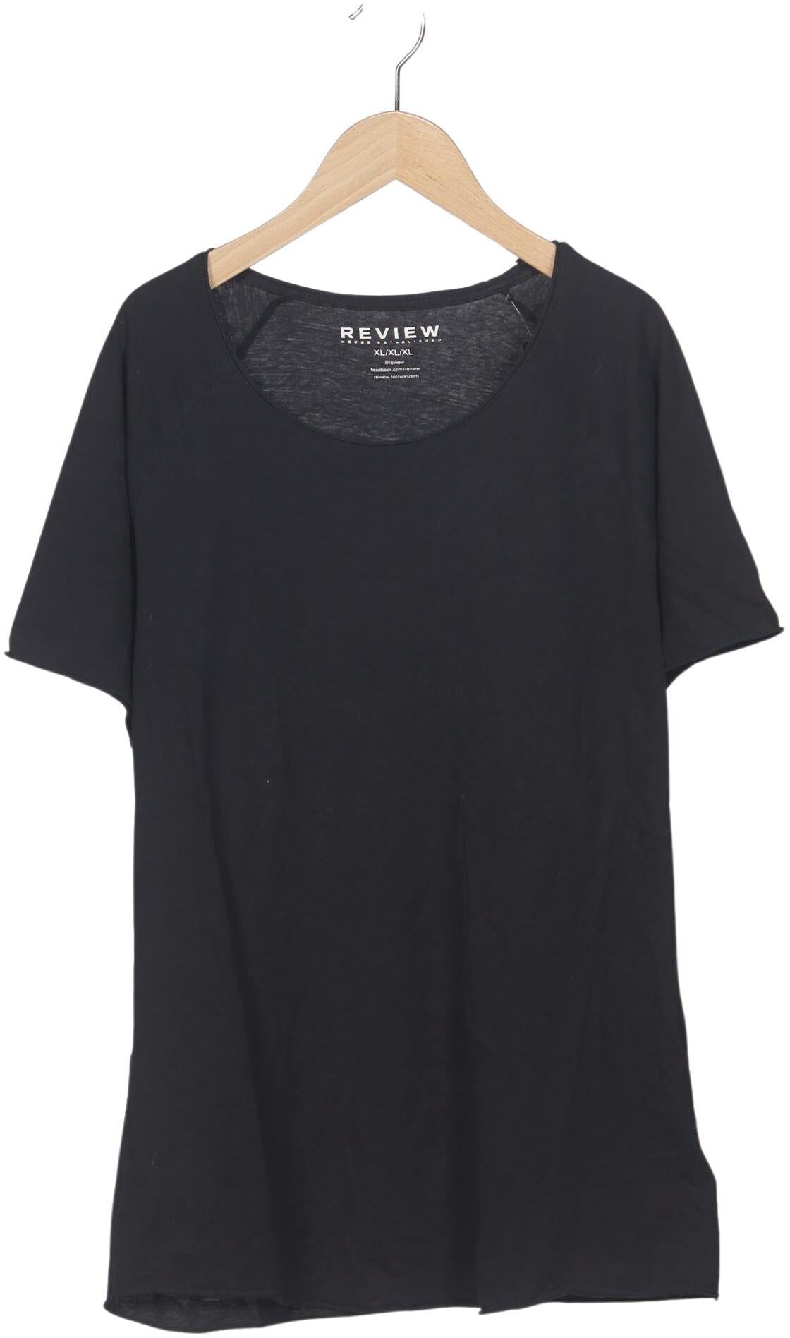 Review Herren T-Shirt, Schwarz, Gr. XL, Baumwolle - Second Hand