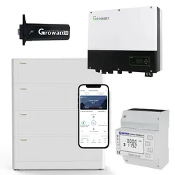 Growatt SPH3000 3kW Hybrid Wechselrichter mit 10.2kWh Solarspeicher-Set