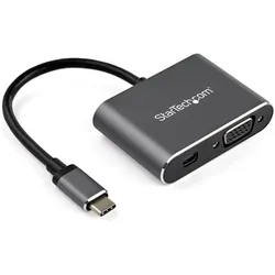 StarTech USB-C Multiport Adapter - Mini DisplayPort oder VGA (VGA), Video Adapter, Grau