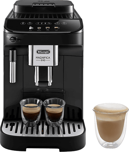 DE LONGHI Cafetera superautomática - De'Longhi Magnifica EVO ECAM290.21.B, 1450W, 15bar, Molinillo integrado, Sistema Thermoblock, Vaporizador, Táctil, Negro