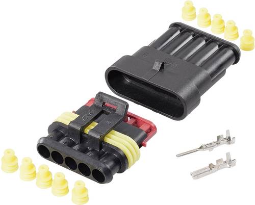 TE Connectivity Superseal Set AMP-Superseal 1.5mm Series Polzahl Gesamt 5 Rastermaß: 6mm 30S006 1 Set