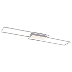 JUST LIGHT. LED-Deckenleuchte Asmin Alu, Eisen, Stahl & Metall 25 x 110 cm