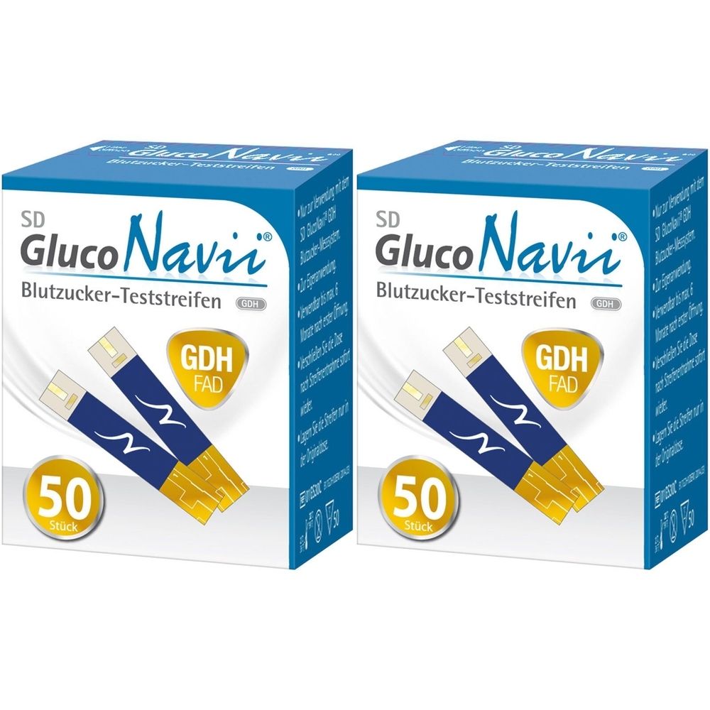 SD GlucoNavii GDH Blutzucker-Teststreifen 2x 2x1x50 St Teststreifen