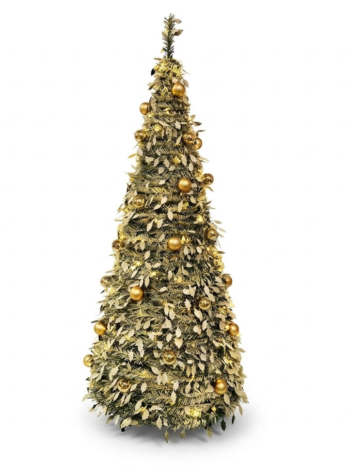 WellHome LED-Weihnachtsbaum in Grün - (H)180 cm - onesize