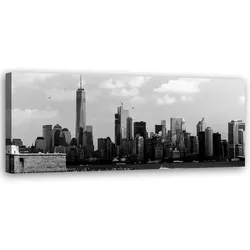 WANDBILD schwarz weiße stadt