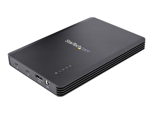 StarTech.com 4 Bay Thunderbolt 3™ NVMe Gehäuse, für M.2 SSD, DP & 2x TB3 - Speichergehäuse - M.2 - M.2 NVMe Card / PCIe (NVMe) (M2E4BTB3)
