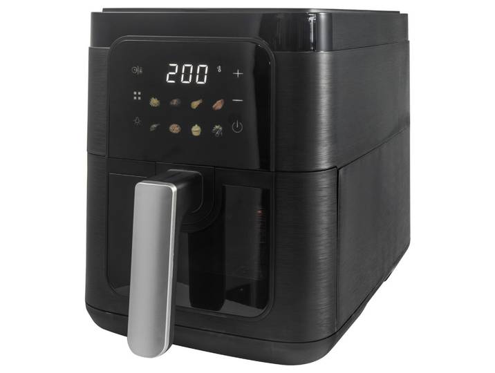 Heißluftfritteuse Schwarz max. 1500 Watt