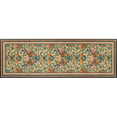 Fußmatte "Garden Luxe Blue", bunt, B:60cm H:7mm L:180cm, Polyamid, WASH+DRY BY KLEEN-TEX, Teppiche, Fußmatte, auch als Läufer erhätlich, waschbar und trocknergeeignet