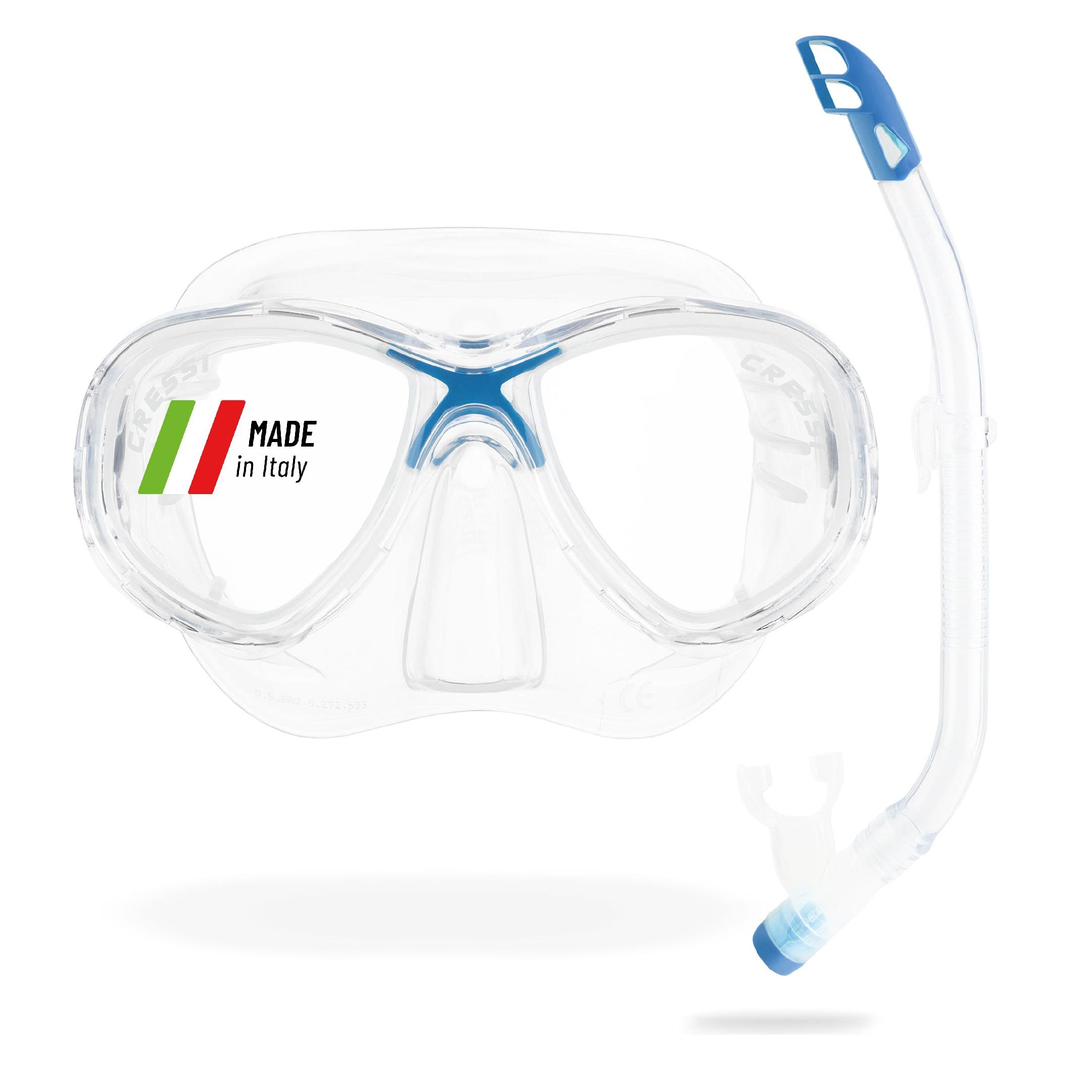 Cressi Combo Set - Marea Jr Mask with Top Snorkel (DM1000062)