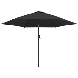 vidaXL Sonnenschirm mit Metall-Mast 300 cm Schwarz