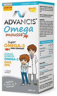Advancis Omega Mousse para Crianças Laranja Limão 200 ml