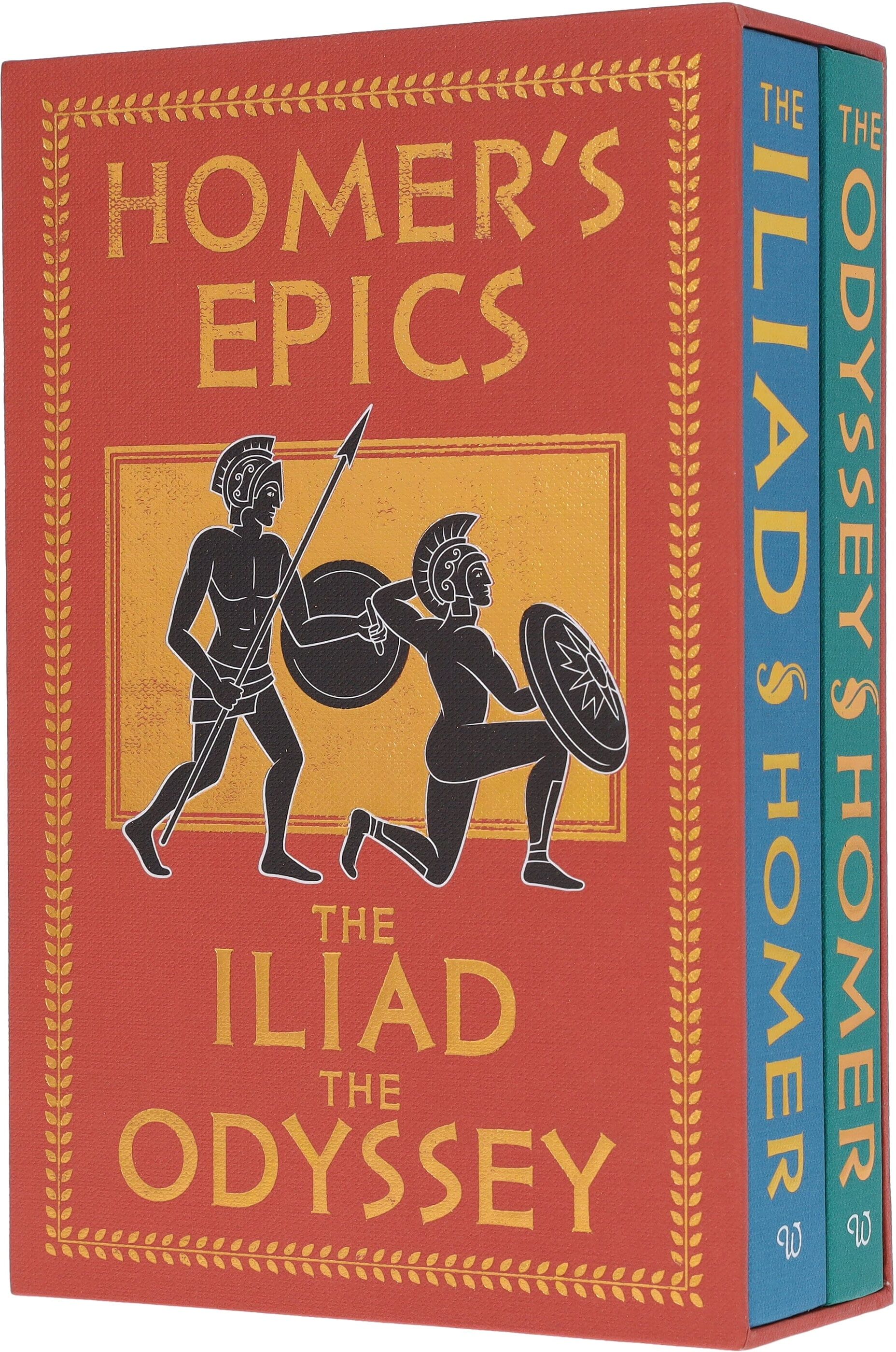 Homer's Epic Collection (The Iliad & The Odyssey) 2 Books Box Set - Fiction - Hardback Wilco Books