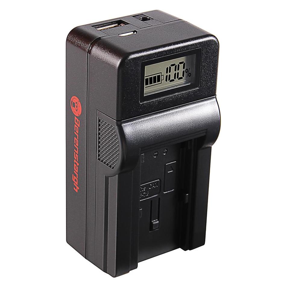 Berenstargh Synchron USB Ladegerät f. Canon BP-718 727 Legria HF R36 HF306 HF38 HF406 HF48 HFM506 (Kamera Akku Ladegerät) (61064377)