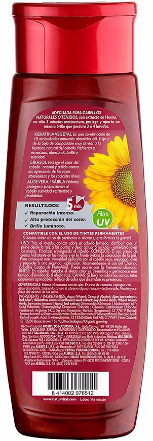 Naturvital Mascarilla Coloursafe #caoba
