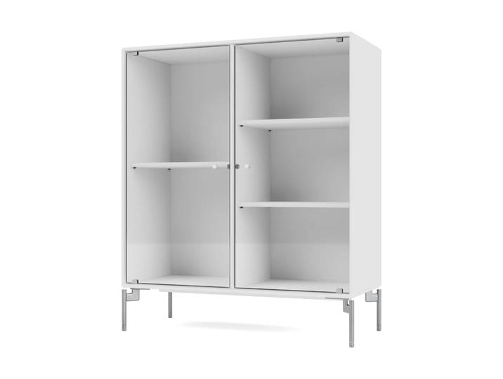 Montana Vitrine Ripple II 69,6x82,2x30 cm NewWhite-pieds Chrome