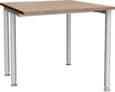 Schäfer Shop Genius Schreibtisch MODENA FLEX, Breite 800 mm, einseitig verkürzt, Eiche