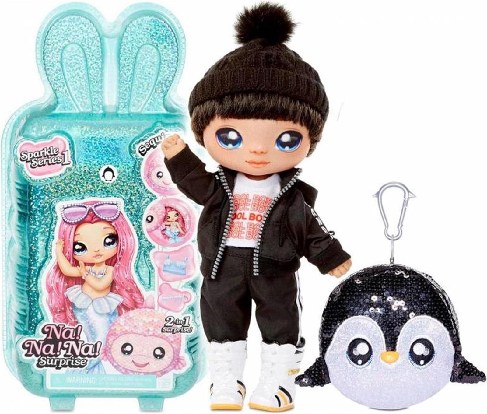 MGA Na! Na! Na! Surprise 2-in-1 Poppendouche Andre Avalanche voor Sidekick, Meerkleurig