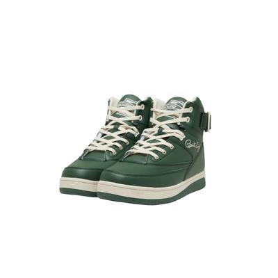 Trainingsschuh EWING "Ewing Rebound by EWING 33 HI Strap", Damen, Gr. 42, grün (dkgrün, weiß), Leder, Schuhe