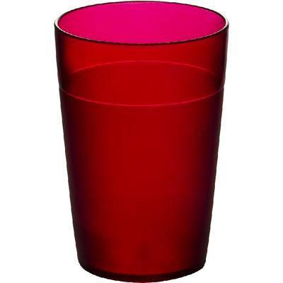 Esmeyer 5 x Roltex Becher FUNKY, Inhalt: 0,25 Liter, Höhe: 101 mm, aus Polycarbonat, Farbe: rot.