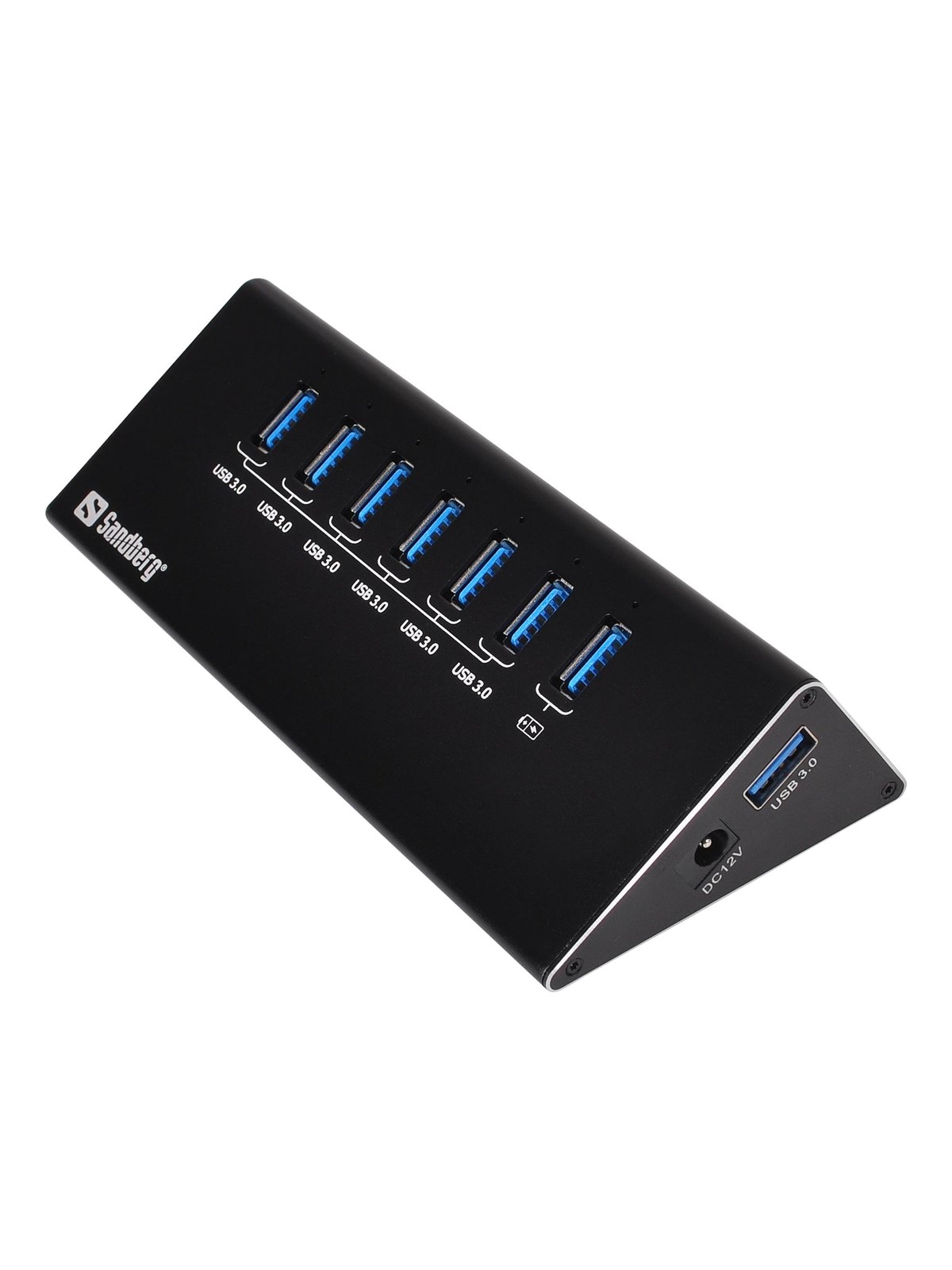 Sandberg 7-Port USB 3.0 Hub USB-Hubs - USB 3.0 - 7 - Schwarz
