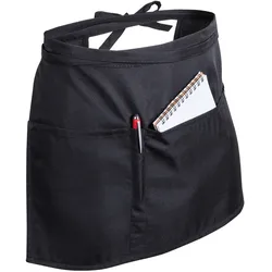 Schwarze Hüftschürze