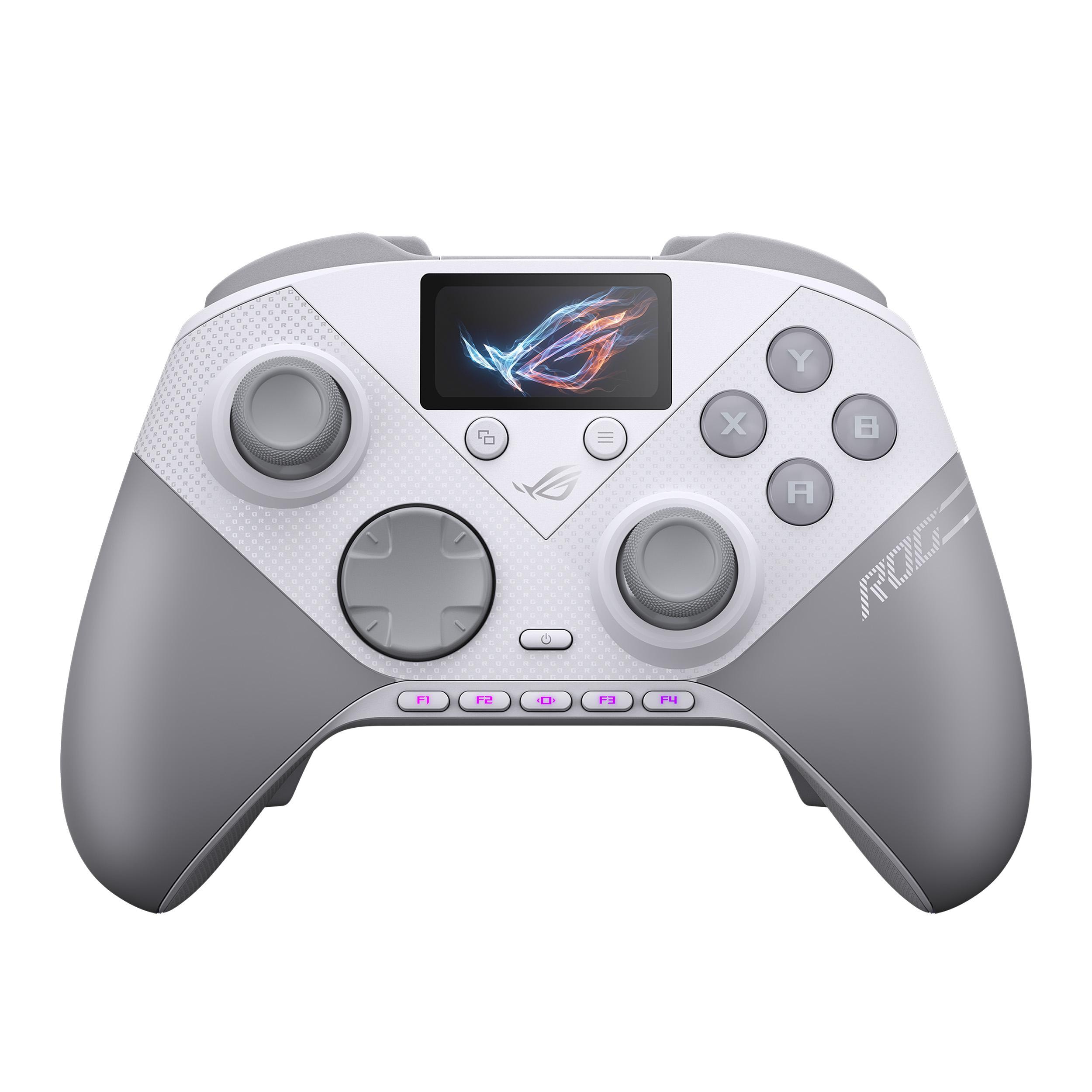 ASUS ROG Raikiri II Pro PC Controller Weiß - Premium Gaming-Controller mit 8K-Abtastrate und Hot-Swap-TMR-Joysticks
