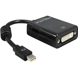DELOCK 65098 - DisplayPort Adapter, Mini DP Stecker auf DVI 24+5 Buchse