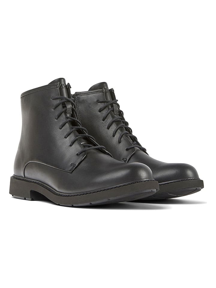 Camper Leder-Boots in Schwarz - 36