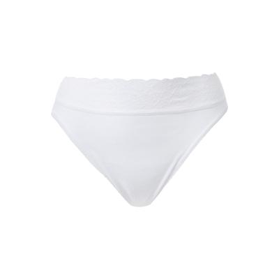 Slip CALIDA "Slip Iconics High Cut Slip 1er Pack", Damen, Gr. 40-42, weiß, Obermaterial: 100% Baumwolle CO., Unterhosen Slip