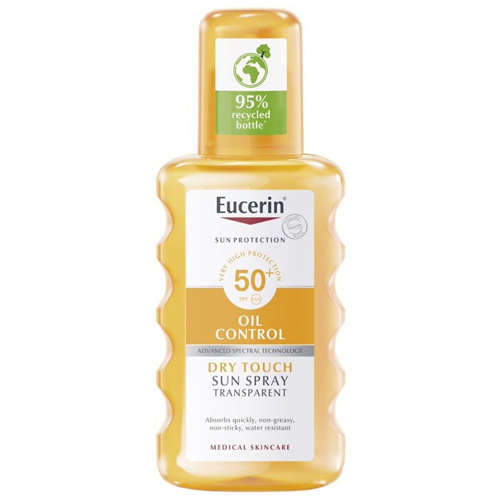 Eucerin Sun Protection Oil Control SPF50+ Sun Spray Transparent Dry Touch 200mL SPF50+