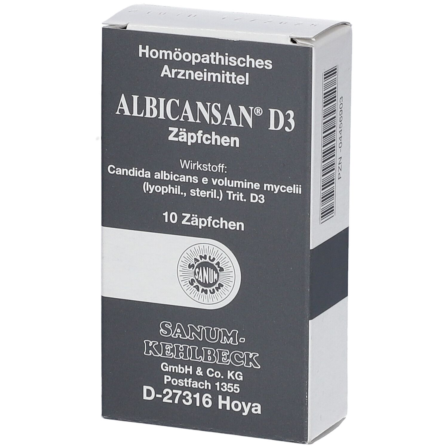 Albicansan D 3 Zäpfchen 10 St Suppositorien