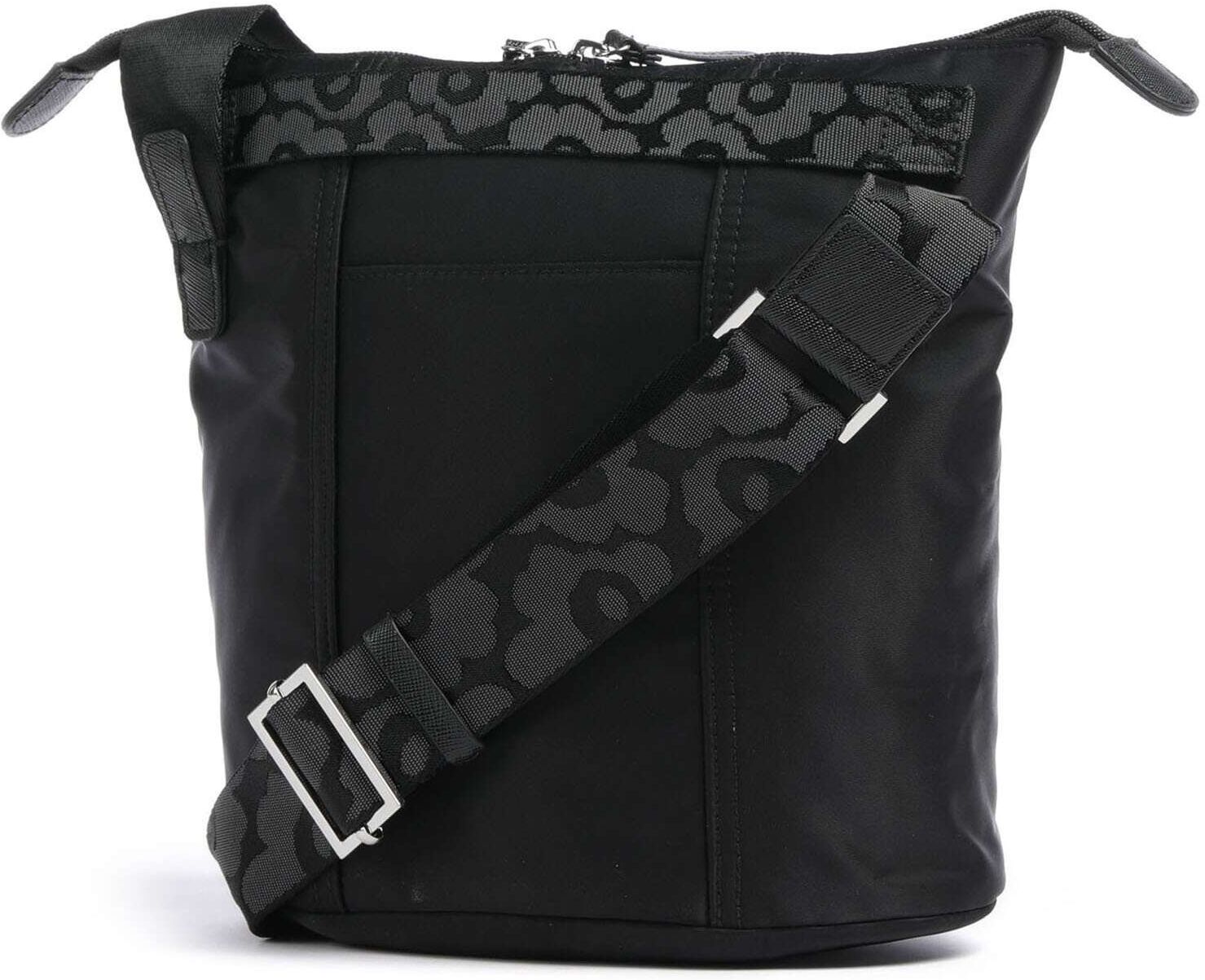 Marimekko Carry All Solid Bucket Handtasche, schwarz