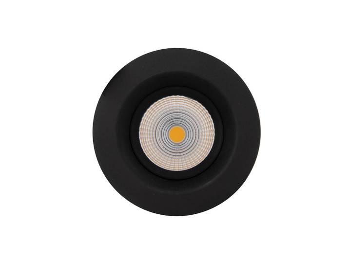 The Light Group SLC One Soft LED-Einbauspot dim-to-warm schwarz Soft, dimmbar, schwarz, für Wohn- / Esszimmer, Aluminium, Modern, Einbauleuchte