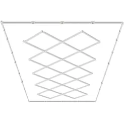 VEVOR LED-Garagenleuchten, 88000 lm, 6500 K, 14 Rastersysteme, quadratische Garagen-Deckenleuchten, DIY, kaltweiß, Autodetaillierung, Garagenbeleuchtung, superhelles Ladenlicht für Keller, Lager, Auto-Schönheitswerkstatt