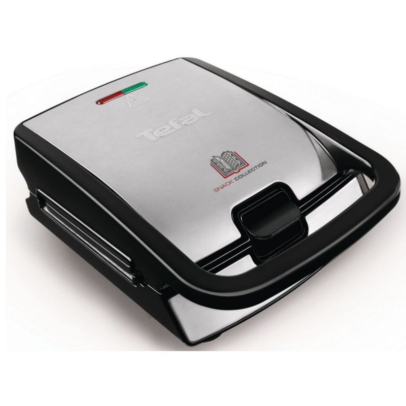 Tefal SW 852D Waffeleisen Snack Collection Schwarz/Edelstahl SW852D