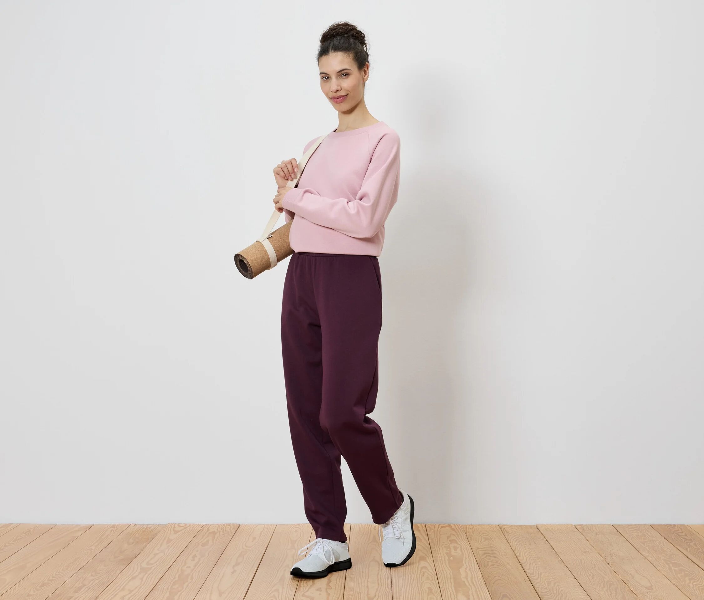 Tchibo - Sweathose - Damen - Gr. XS - weinrot