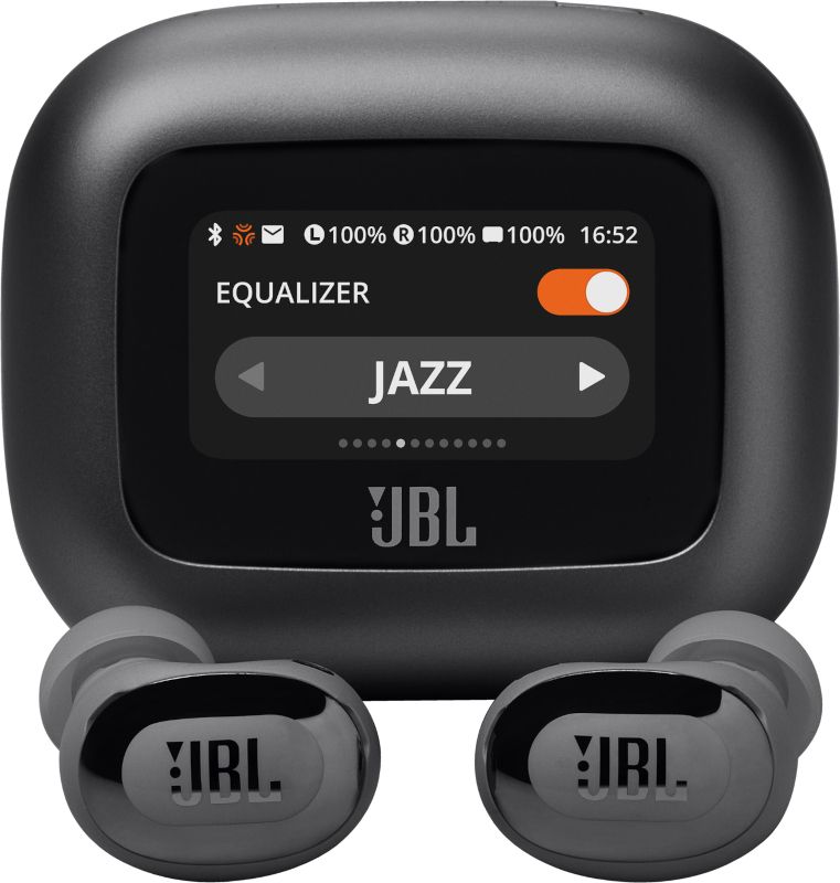 JBL Live Buds 3 In-Ear Bluetooth Kopfhörer kabellos 8 h Laufzeit IP55 (Schwarz) JBLLIVEBUDS3BLK