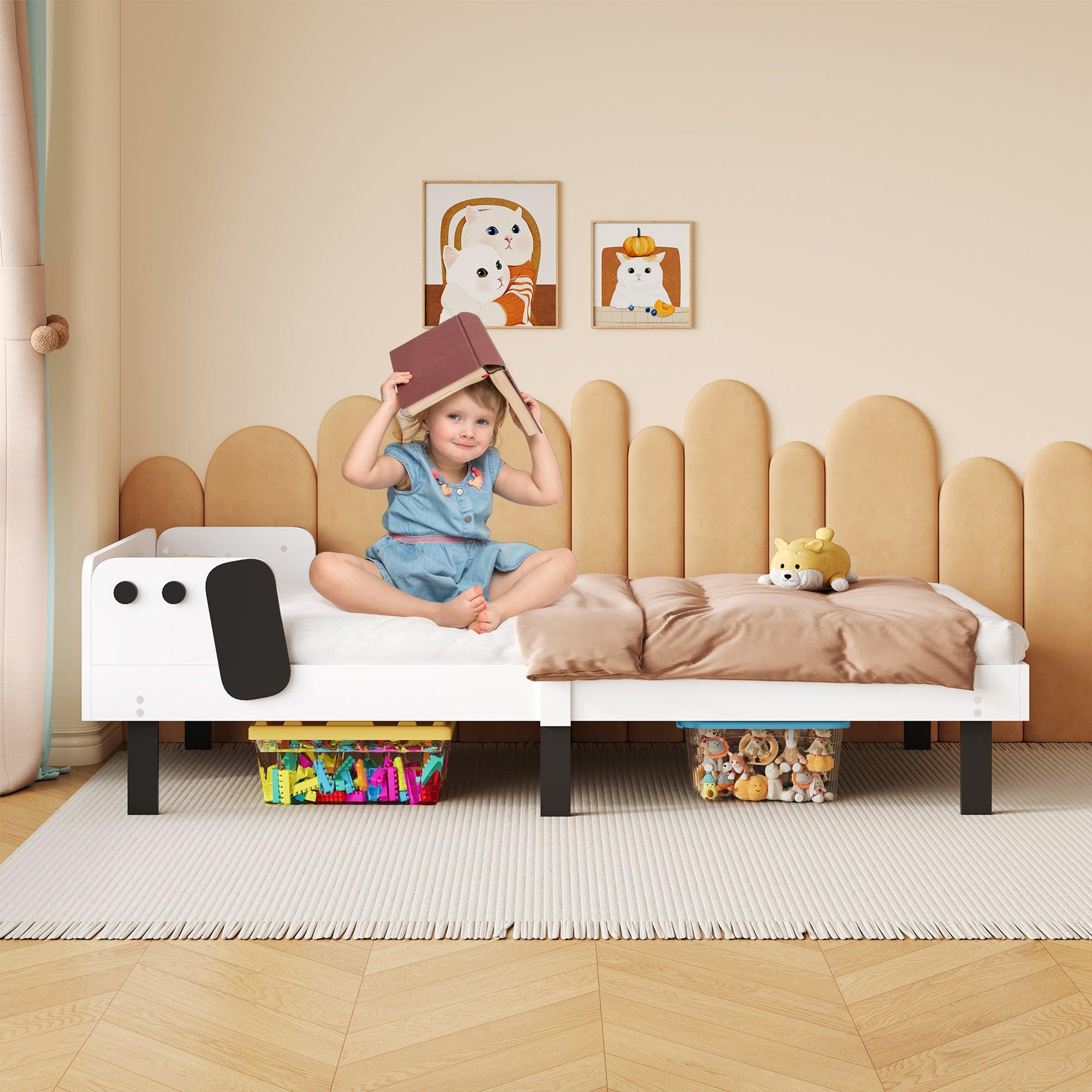 Einzelbett - Kinderbett - Bett für Jungen - Bett für Mädchen - Etagenbett - Kompaktes Design - Massives Kiefernholz