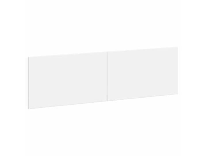 Makastle Wandmontiertes Kopfteil Weiß Holzwerkstoff 180x50 cm Wandmontage