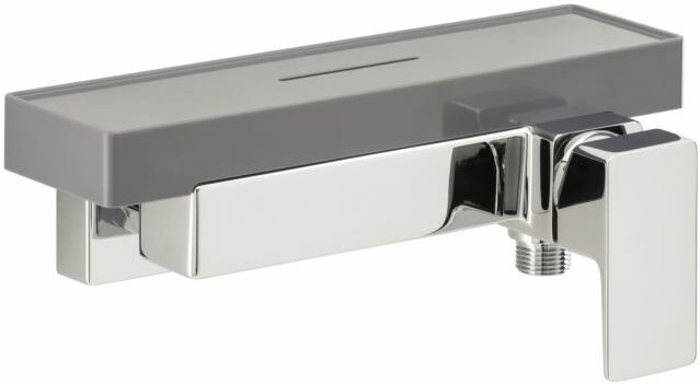 Herzbach Ceo Duschmittel-Ablage 36.220120.1.09 260 x 68 mm, Oberfläche Kunststoff grau