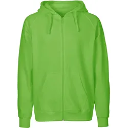 Neutral Herren Bio Kapuzen Sweatjacke O63301 lime XXL