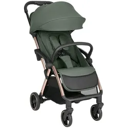 Kikkaboo Kinderwagen, Buggy Eden bis 22 kg Federung Regenschutz zusammenklappbar dunkelgrün